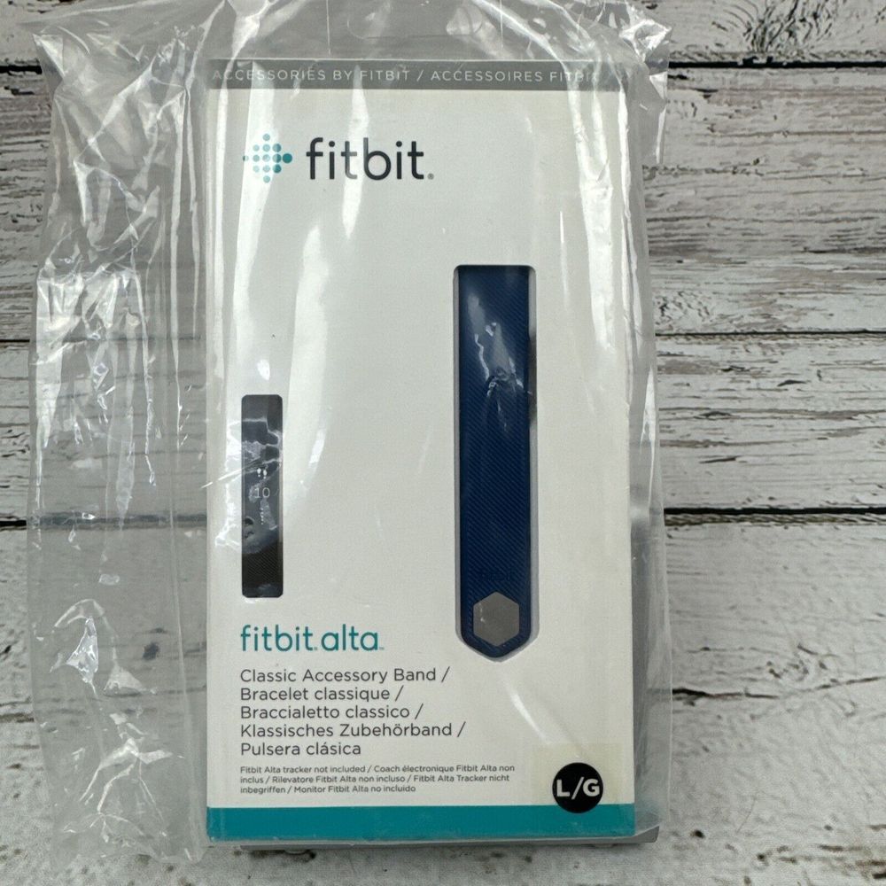 Fitbit Alta Classic‎ Accessory Band Bracelet Blue Size L/G New In Package